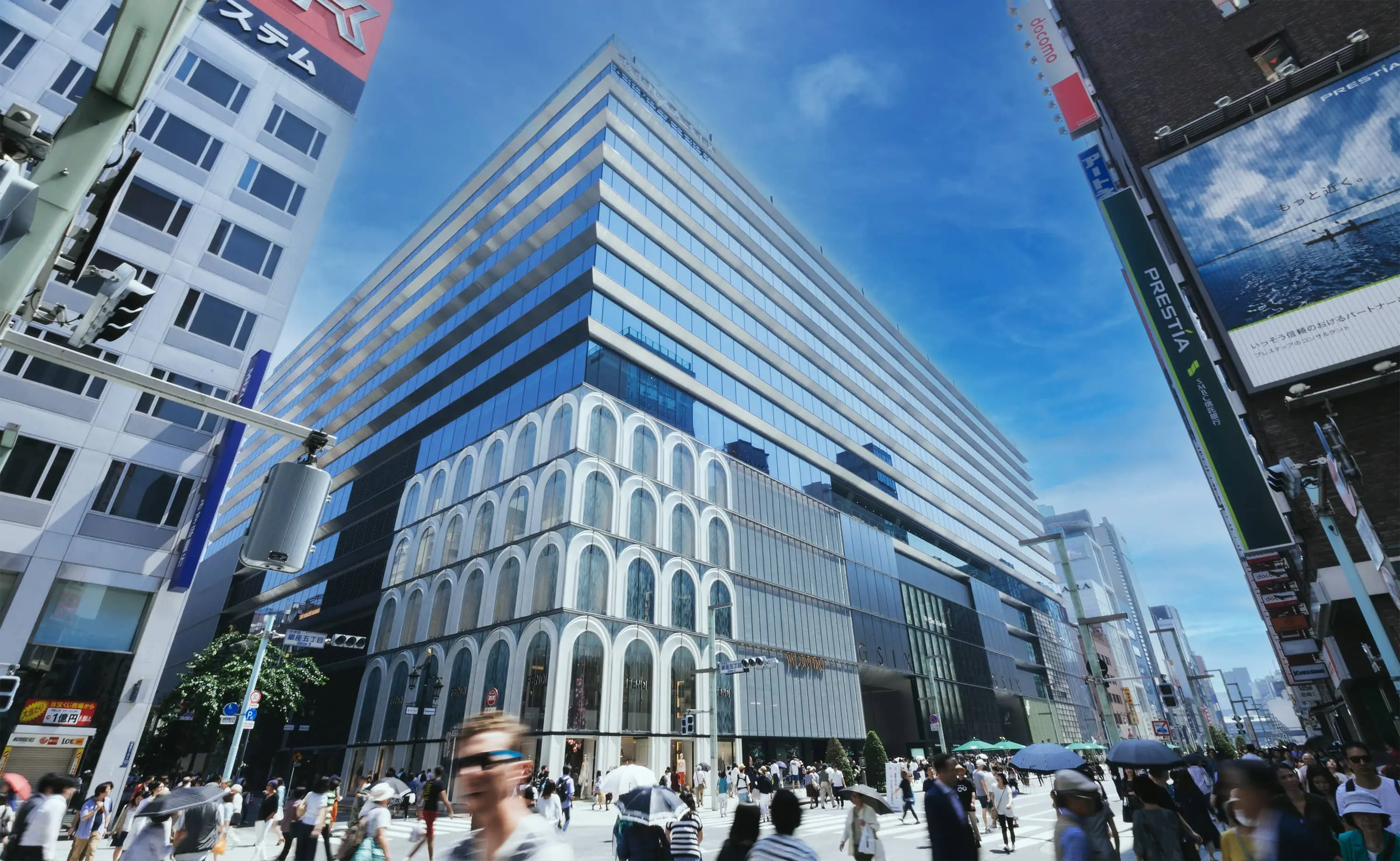 銀座シックスと銀座の街並み